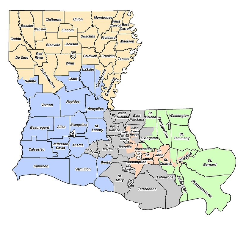 Louisiana Public Service TestMapPage